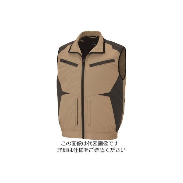 アイトス 空調服用ベスト(空調服TM) カーキ L AZ30587-025-L 1着 213-9035（直送品）