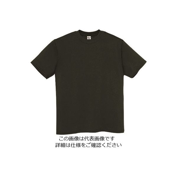 アイトス Tシャツ(男女兼用) ブラック XL MT180-002-XL 1着 144-4403（直送品）