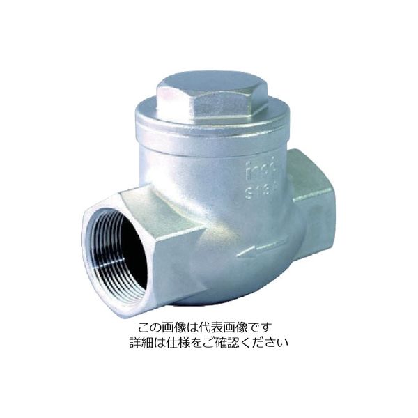 イノック（INOC） イノック ねじ込みスイングチェックバルブ 304SWCV50A 1セット（5個） 806-5149（直送品）
