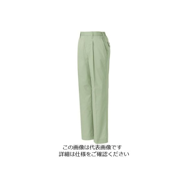 アイトス レディーススタイリッシュパンツ(1タック) グリーン S 5318-015-S 1着 144-9429（直送品）