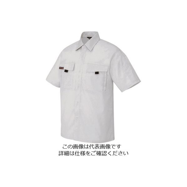 アイトス 半袖シャツ(男女兼用) シルバーグレー L 5576-003-L 1着 143-1543（直送品）