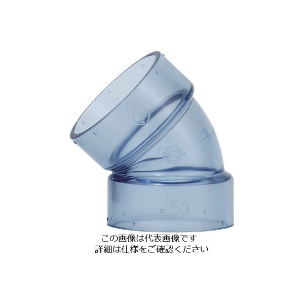 クボタ クボタケミックス 透明 DV 45度エルボ DVー45L 40 C-DV45L40 1セット(10個) 850-5821（直送品）
