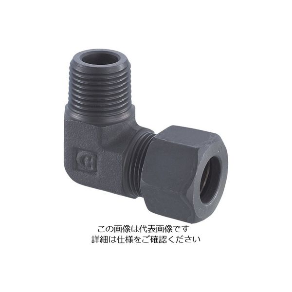 フジトク ハーフエルボ Φ15 鋼管用 くい込み継手 E