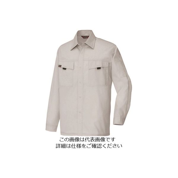 アイトス 長袖シャツ(男女兼用)(薄地) シルバーグレー L 5575-003-L 1着 145-0383（直送品）