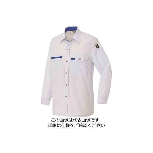 アイトス 長袖シャツ(男女兼用)(薄地) シルバーグレー M 5365-003-M 1着 143-6185（直送品）