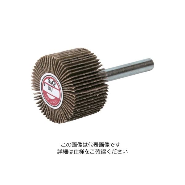 ムラコ MURAKO 軸付フラップ金具無し 外径30幅20軸径6mm 粒度#320 320# KN3020 320 1セット(10個)（直送品）