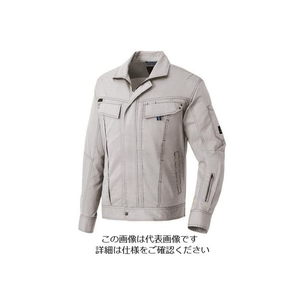 アイトス 長袖サマーブルゾン(男女兼用) シルバーグレー LL 30530-003-LL 1着 143-4518（直送品）