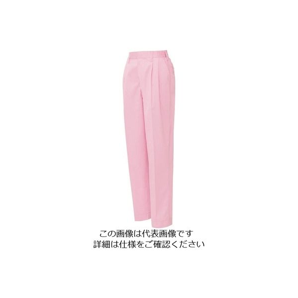 アイトス レディースシャーリングパンツ(2タック) ピンク L 5323-060-L 1着 138-0917（直送品）