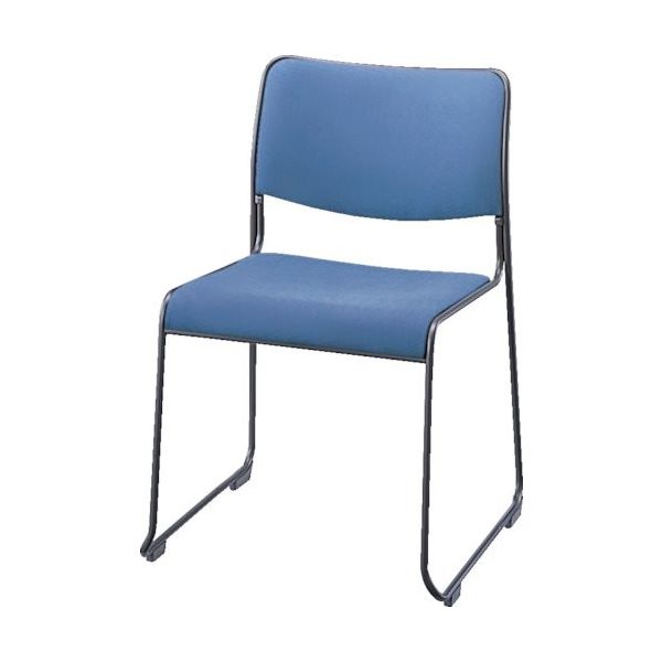 ナイキ NAIKI パイプチェアー 布張り E150FB-LBL 1個(1脚) 868-4699（直送品）