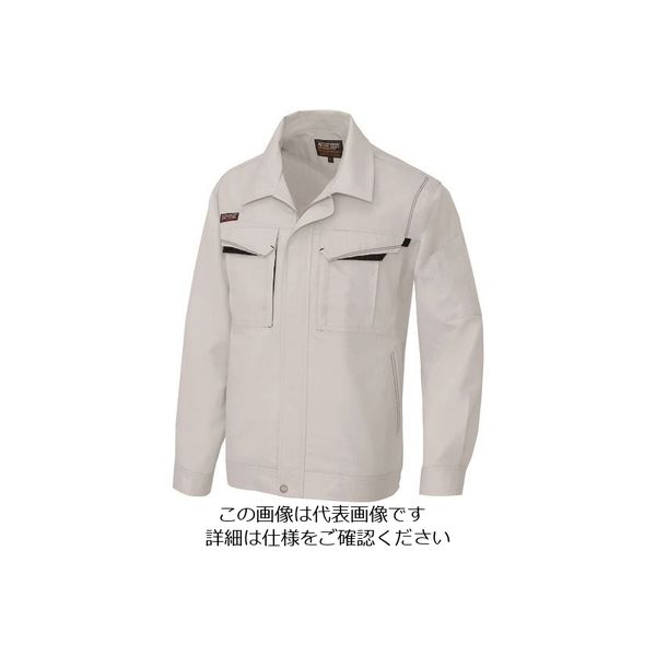 アイトス 長袖サマーブルゾン(男女兼用) シルバーグレー×ブラック LL 5550-003-LL 1着 144-0726（直送品）