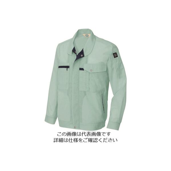 アイトス 長袖サマーブルゾン(男女兼用) アースグリーン 3L 5360-005-3L 1着 142-9551（直送品）