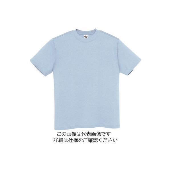 アイトス Tシャツ(男女兼用) ライトブルー XL MT180-015-XL 1着 144-4378（直送品）