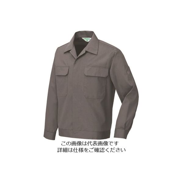 アイトス 長袖サマージャンパー(男女兼用) グレー 5L 532-004-5L 1着 144-9938（直送品）