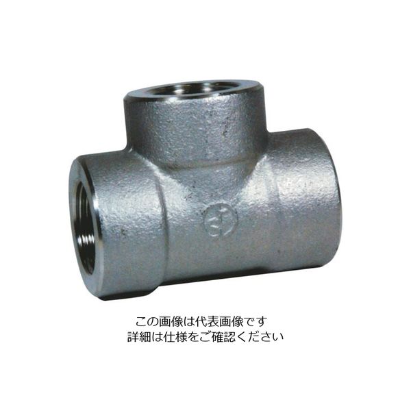 フジトク チーズ TEE 32A ステンレス SUS304 ねじ込み T-PT-32A-SU4 1個 111-8575（直送品）