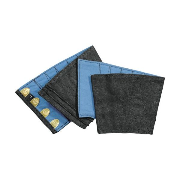 丸五 手甲(4枚馳) 黒 大 TEKOU4-BK-L 1双(1足) 786-1427（直送品）