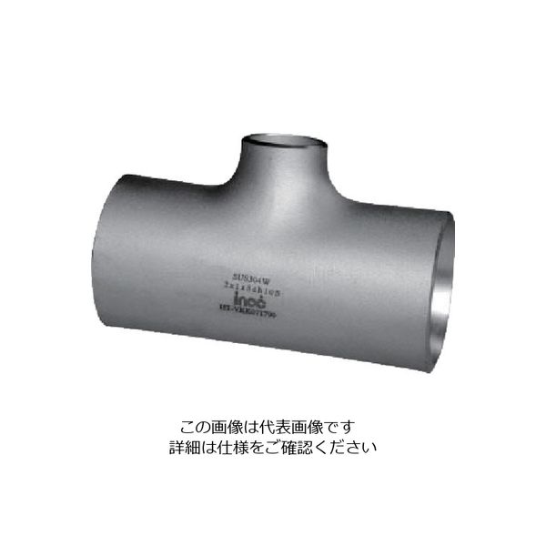 イノック 径違いチーズ SUS304 TR 50A×40A 呼び厚さ10S 304TR50AX40A10S 806-4782（直送品）