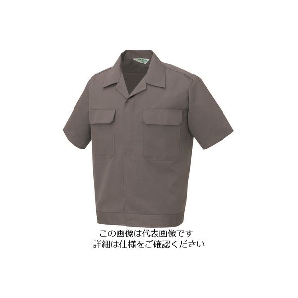 アイトス 半袖ジャンパー(男女兼用) グレー L 533-004-L 1着 144-9959（直送品）