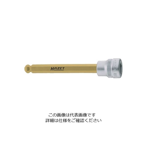 HAZET ヘキサゴンソケット(差込角9.5mm)ボールポイント 8801KK-8 1個 128-2580（直送品）