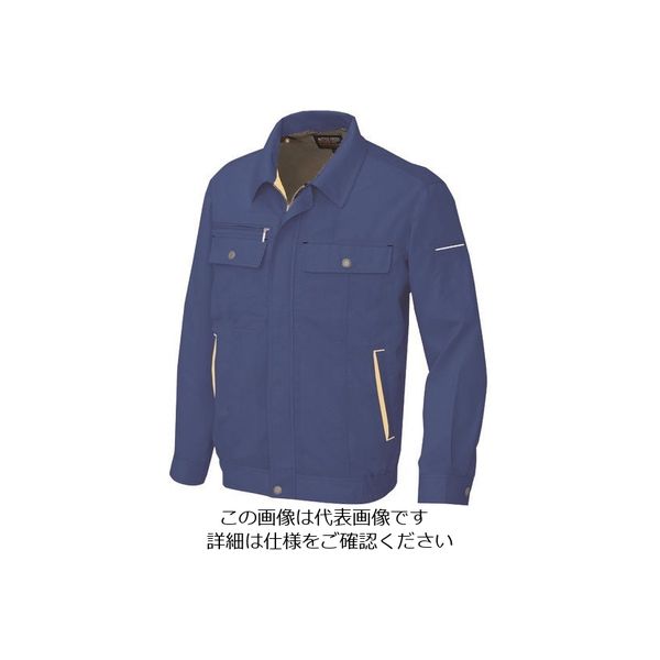 アイトス 長袖サマーブルゾン(男女兼用) ロイヤルブルー×イエロー 6L 5560-006-6L 1着 144-2250（直送品）