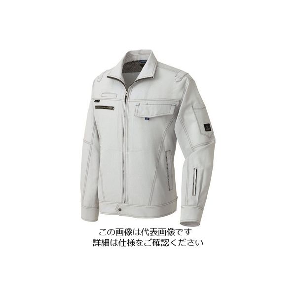 アイトス 長袖サマーブルゾン(男女兼用) ライトグレー 5L 30430-004-5L 1着 143-6015（直送品）