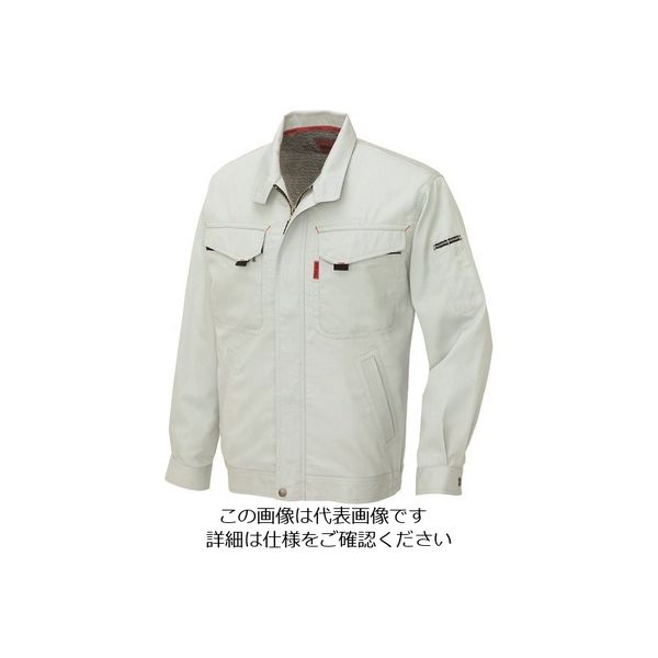 アイトス 長袖サマーブルゾン(男女兼用) シルバーグレー 5L 5530-004-5L 1着 144-3856（直送品）