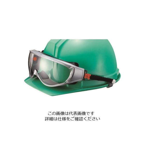 リケン 防曇ゴグル(密閉型・ヘルメット取付型・難燃性カバー付きスプリングバンドタイプ・メガネ併用可) M56-VF-P SPB COVER TSUKI（直送品）