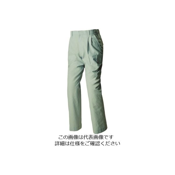 アイトス ワークパンツ(2タック)(男女兼用) アースグリーン 100 1650-005-100 1着 143-1979（直送品）