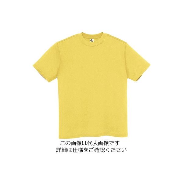 アイトス Tシャツ(男女兼用) マスタード 3L MT180-037-3L 1着 145-3899（直送品）