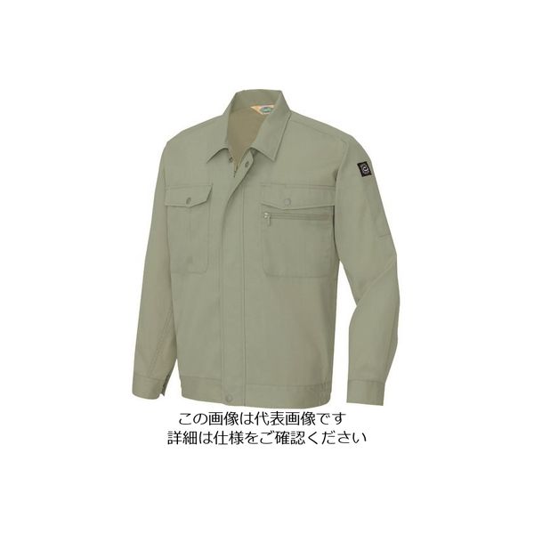 アイトス 長袖サマーブルゾン(男女兼用) アースグリーン S 5370-105-S 1着 143-7504（直送品）