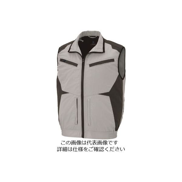 アイトス 空調服用ベスト(空調服TM) シルバーグレー S AZ30587-003-S 1着 213-7408（直送品）