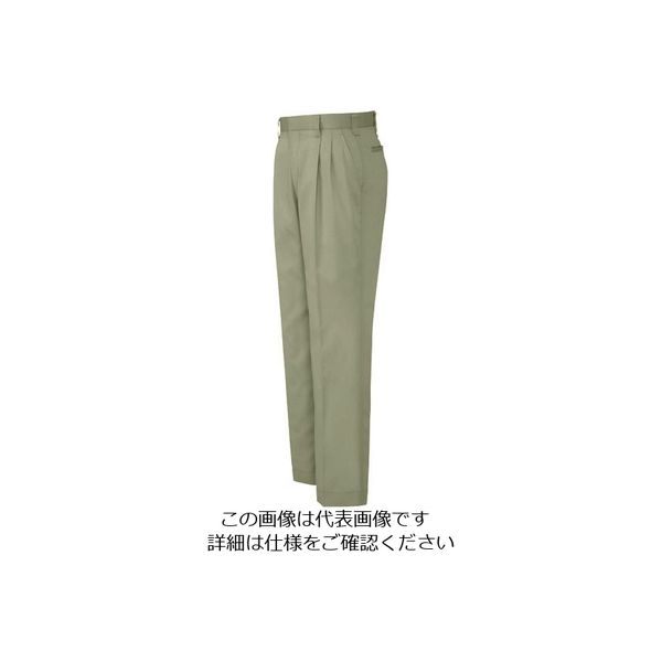 アイトス ワークパンツ(2タック)(男女兼用) アースグリーン 79 5662-005-79 1着 138-5715（直送品）