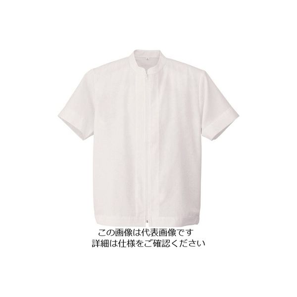 アイトス 半袖衛生コート(男女兼用) ホワイト 5L HH1002-001-5L 1着 143-7587（直送品）