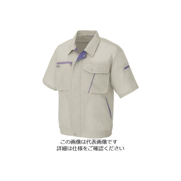 アイトス 半袖ブルゾン(男女兼用) アースグレー L 231-003-L 1着 145-1594（直送品）