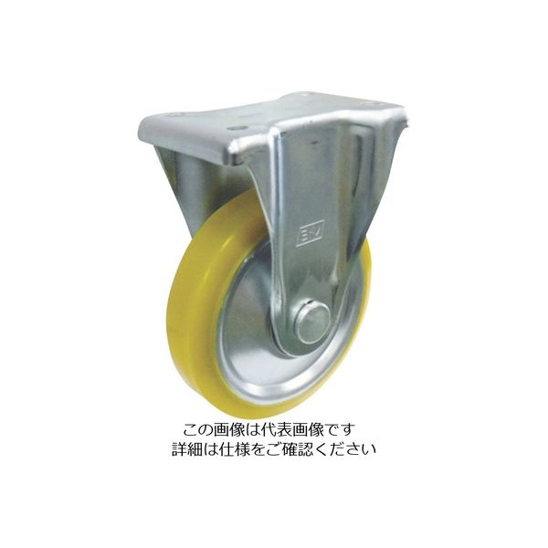 ヨドノ 中荷重用帯電防止ウレタンキャスター(ベアリング入)固定金具付 EUW-K150 1個 857-3312（直送品）