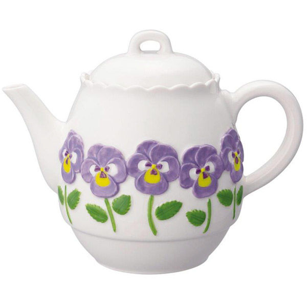 デコレコーポレーション ティーポット 600ml お花ティーポット