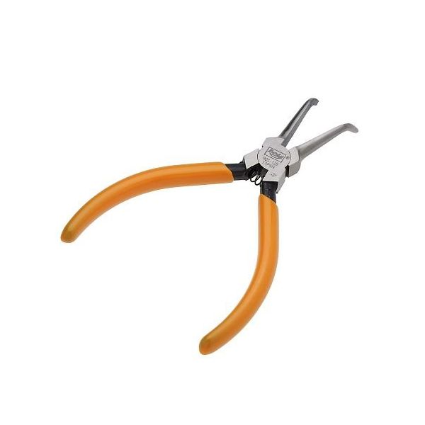 廣田工具製作所 先曲りペンチ (バネ付) 90s-125 1丁 64-1126-17（直送品）