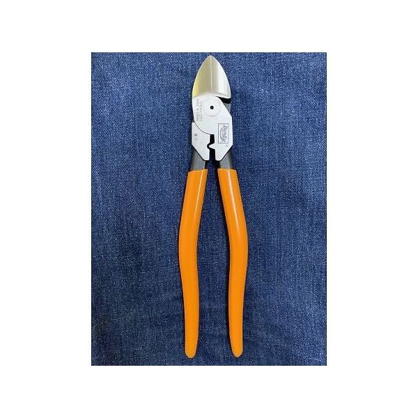 廣田工具製作所 軽量電工偏芯圧着ニッパー 薄刃 225mm 1040AH-220T 1丁 64-1126-21（直送品）