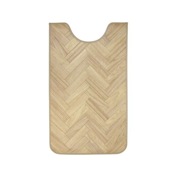 アズワン 拭けるマットシリーズ ヘリンボーン トイレマット 600×1000mm(ロング) 65-6890-32 1個（直送品）