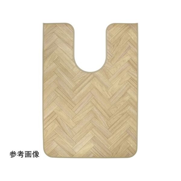 アズワン 拭けるマットシリーズ ヘリンボーン トイレマット 800×1300mm(耳長) 65-6890-36 1個（直送品）