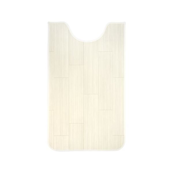 アズワン 拭けるマットシリーズ ホワイトアッシュ トイレマット 600×1000mm(ロング) 65-6890-47 1個（直送品）