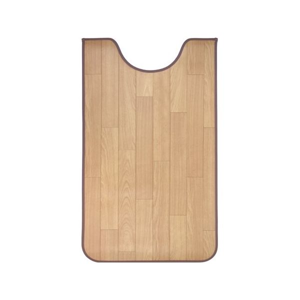 アズワン 拭けるマットシリーズ サクラブラウン トイレマット 600×1000mm(ロング) 65-6890-62 1個（直送品）