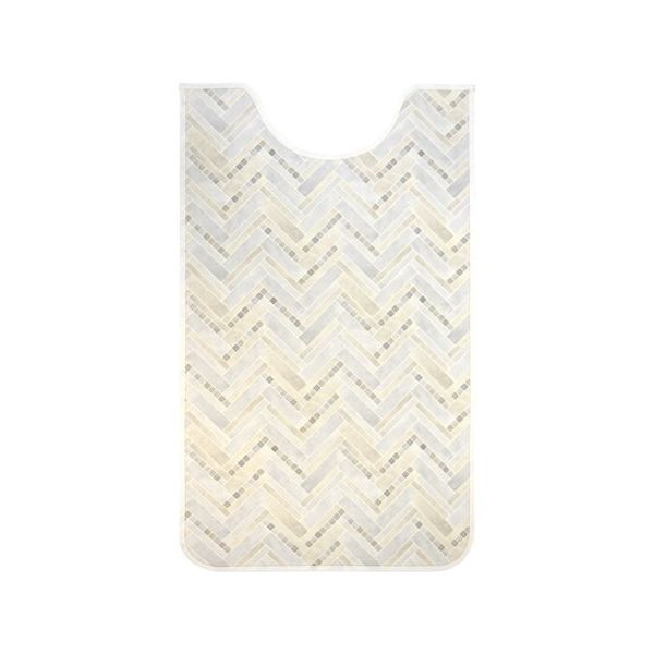 アズワン 拭けるマットシリーズ モザイクタイル トイレマット 600×1000mm(ロング) 65-6890-77 1個（直送品）