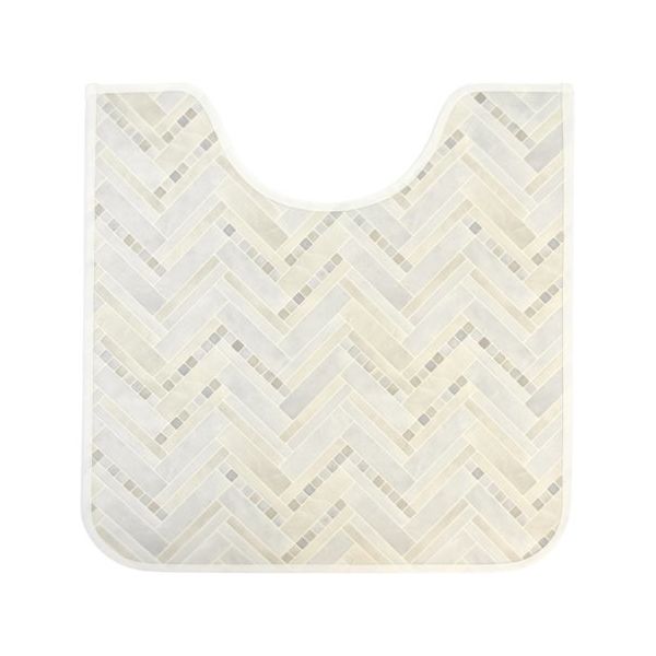 アズワン 拭けるマットシリーズ モザイクタイル トイレマット 600×600mm(ミニ) 65-6890-76 1個（直送品）