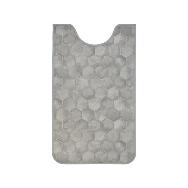 アズワン 拭けるマットシリーズ ハニカムストーン トイレマット 600×1000mm(ロング) 65-6890-92 1個（直送品）