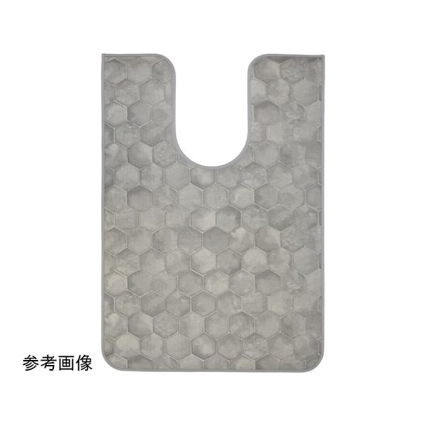 アズワン 拭けるマットシリーズ ハニカムストーン トイレマット 800×1150mm(耳長) 65-6890-95 1個（直送品）