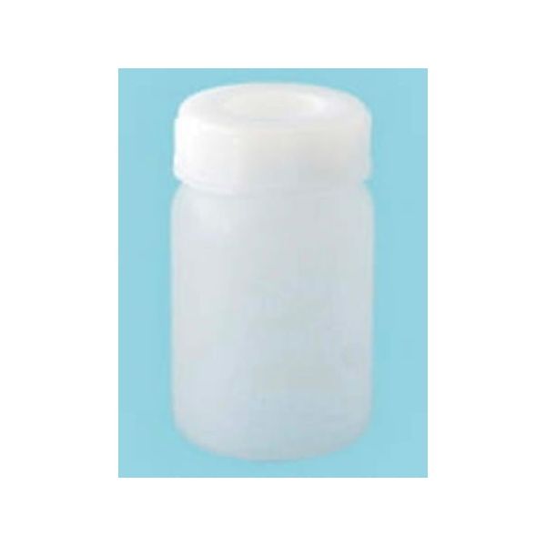 三宝化成 5ー010ー03 広口瓶 PE製 100mL(メモリ無しタイプ)(C/N付) A2-011-04 1本 67-2982-88（直送品）