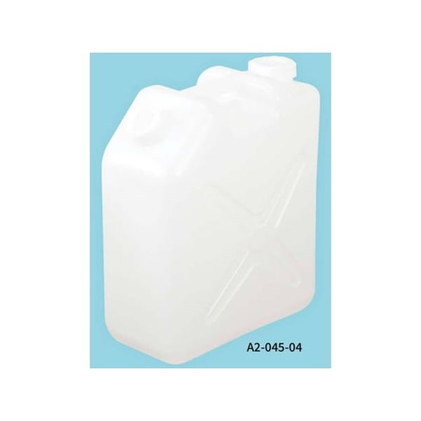 三宝化成 角型瓶 20L 両口 S型(C/P)ノズル無タイプ 5本入 緑テープ A2-045-04 1袋(5本) 67-2983-11（直送品）