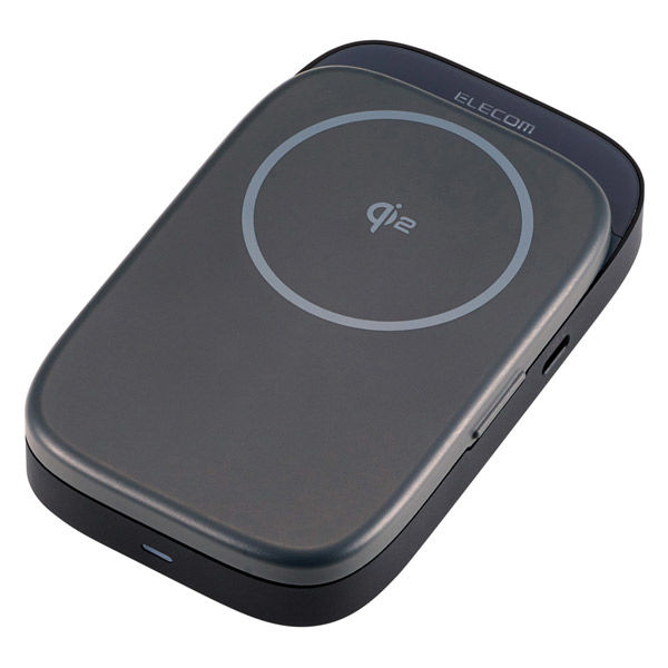 Qi2 スタンド付き ドッキングステーション 4in1 ハブ PD 急速充電 グレー DST-Q040BPGY エレコム 1個（直送品）