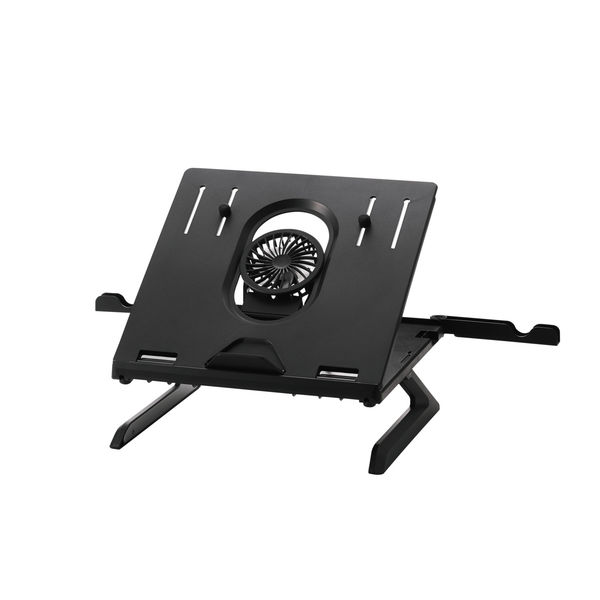 エレコム ノートパソコンスタンド （冷却ファン/スマホスタンド搭載）