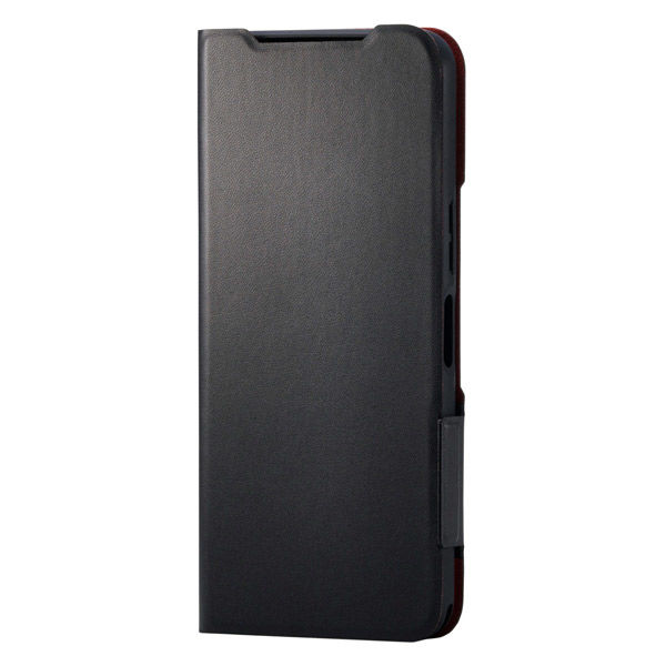 Basio active3 ケース レザー 手帳型 マグネット 薄型 ブラック PM-K251PLFUBK エレコム 1個（直送品）